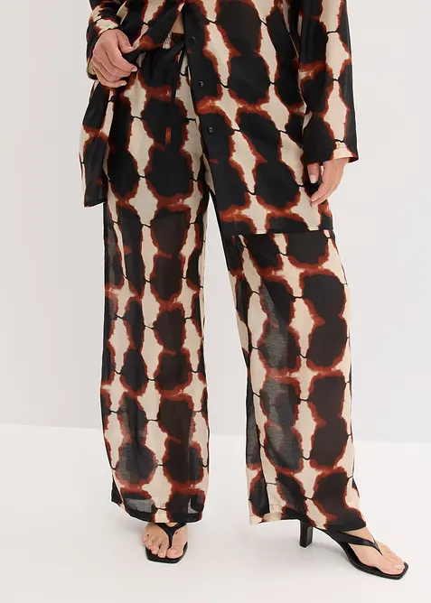 Pantalon ample à imprimé batik, bonprix