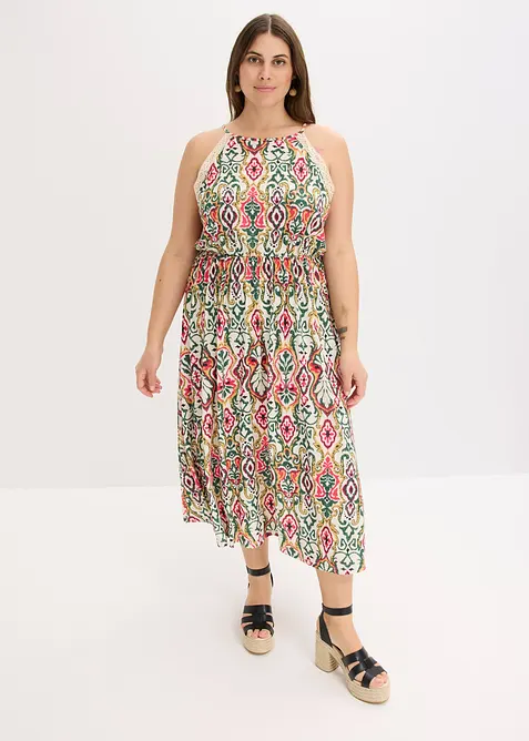 Midikleid mit Spitze, bonprix