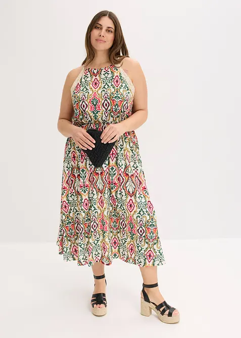 Midikleid mit Spitze, bonprix