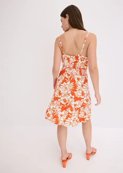 bedrucktes Trägerkleid aus softem Viskose-Mix, bonprix