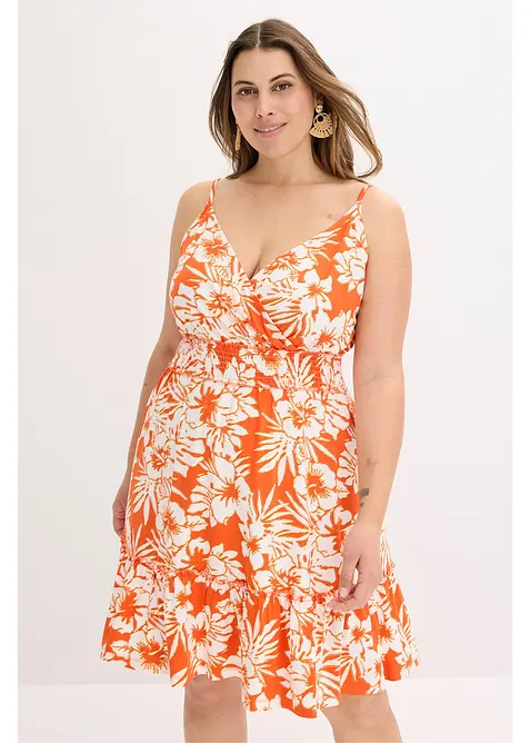 bedrucktes Tr&auml;gerkleid aus softem Viskose-Mix, bonprix