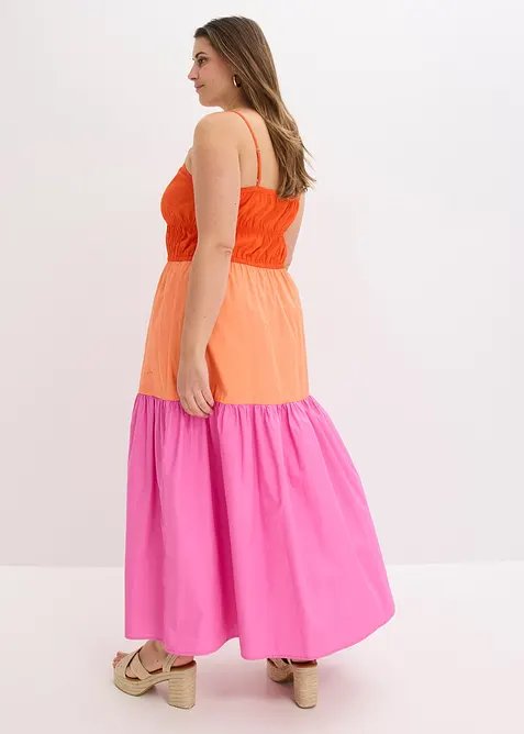 Robe à fines bretelles 100% coton, bonprix