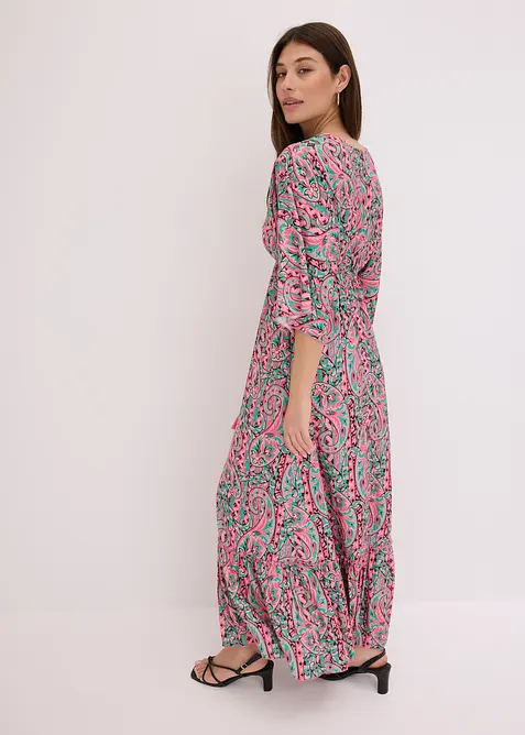 Robe longue et imprimée en viscose fluide, bonprix