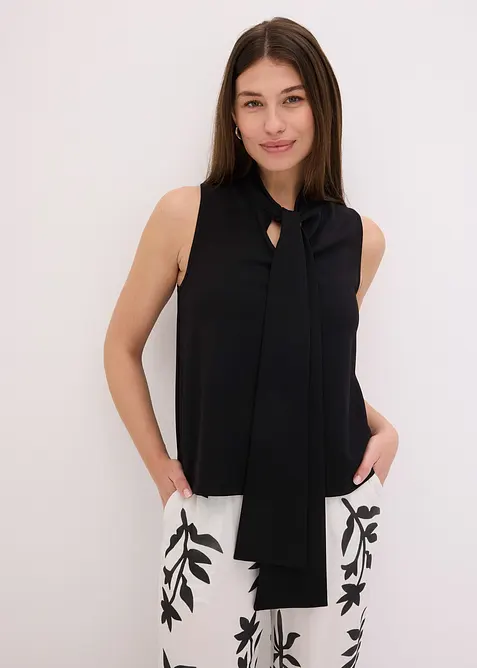 Top mit Schluppenkragen, bonprix