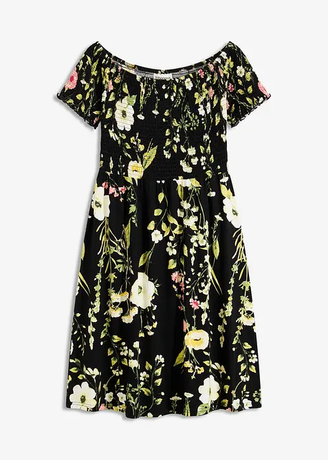 Carmen-Kleid aus softem Viskose-Mix, bonprix