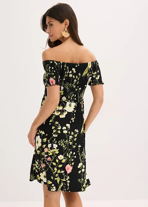 Carmen-Kleid aus softem Viskose-Mix, bonprix