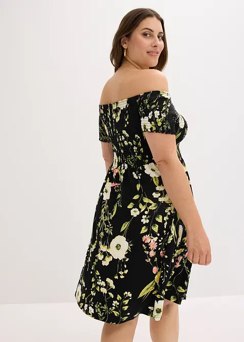 Carmen-Kleid aus softem Viskose-Mix, bonprix