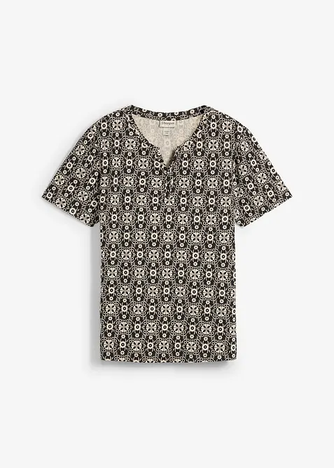 Henleyshirt aus reiner Baumwolle, bonprix