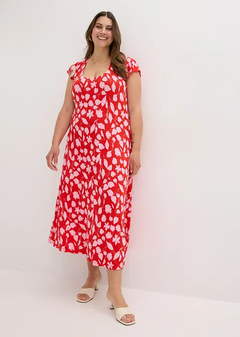 bedrucktes Jerseykleid aus softem Viskose-Mix, bonprix