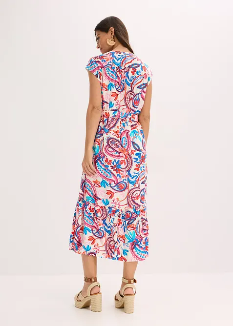 Hemdblusenkleid aus fließender Viscose, bonprix