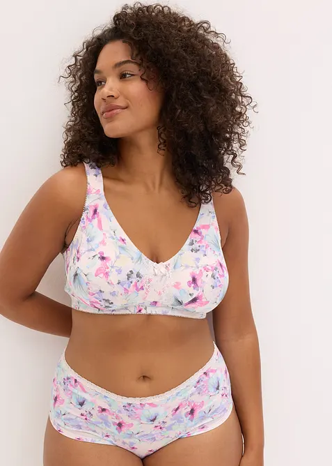 BH ohne B&uuml;gel mit weicher Bio-Baumwolle (3er Pack), bonprix