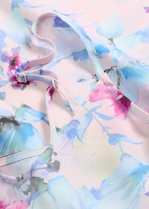 Langes Nachthemd aus glänzendem Satin, bonprix