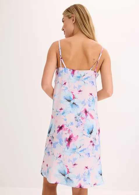 Langes Nachthemd aus glänzendem Satin, bonprix