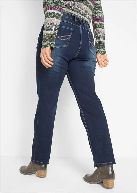 Straight Jeans Mid Waist, Stretch, bonprix