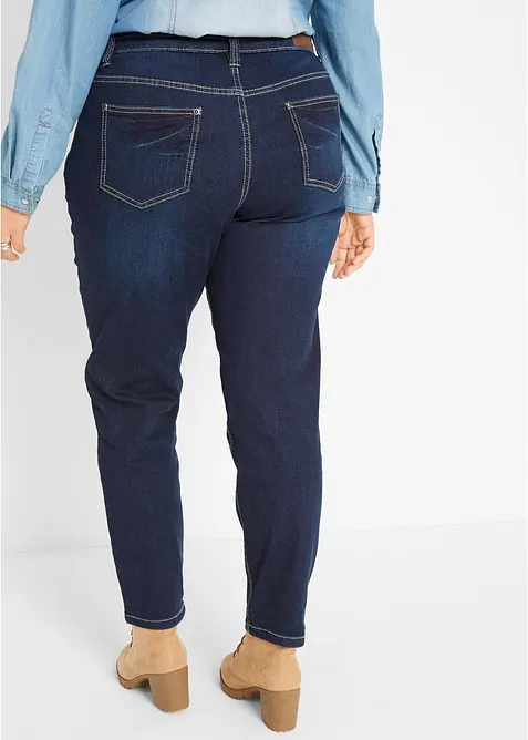 Jean Boyfriend taille mi-haute, extensible, bonprix