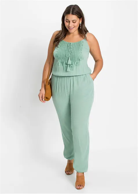 Jumpsuit aus strukturierter Viskose, bonprix