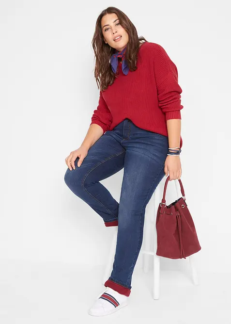 Straight-Jeans High Waist, Thermo, bonprix