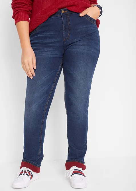 Straight-Jeans High Waist, Thermo, bonprix