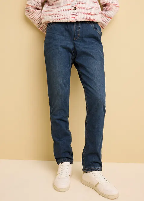 Straight-Jeans Mid Waist, Thermo, bonprix