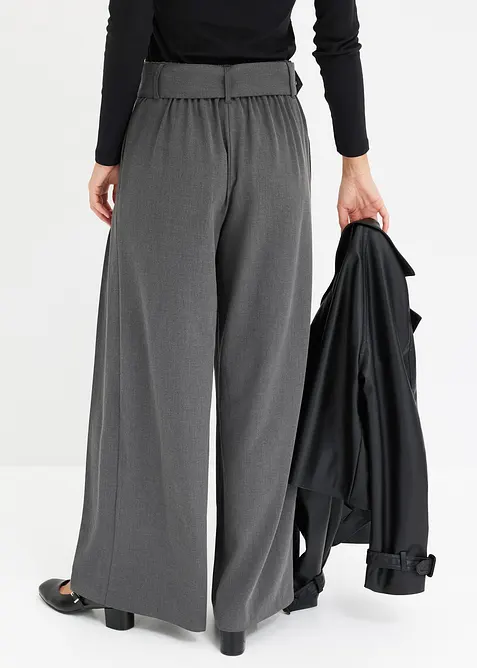 Pantalon de tailleur fluide en viscose mélangée, bonprix