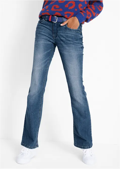 Bootcut-Jeans Mid Waist, Komfort-Stretch, bonprix