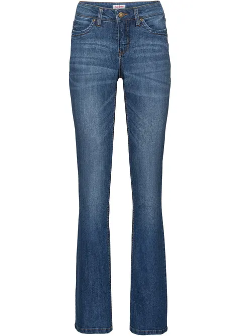 Bootcut-Jeans Mid Waist, Komfort-Stretch, bonprix