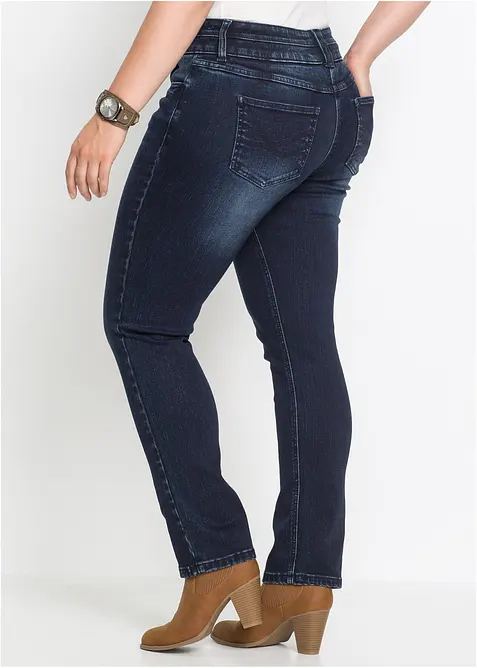 Jean slim taille haute, sculptant et ultra-souple, bonprix