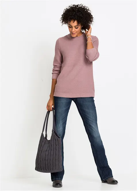 Bootcut Jeans High Waist, Komfort-Stretch, bonprix