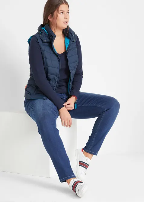 Jean slim taille mi-haute, extensible, bonprix