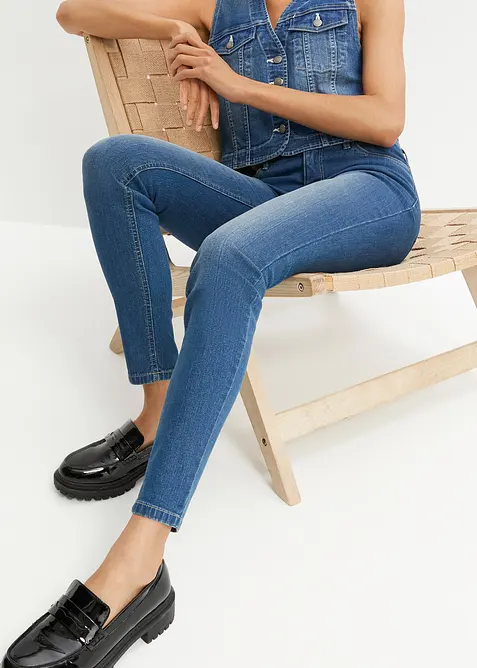 Jean skinny taille mi-haute, extensible, bonprix