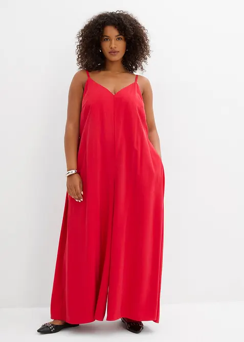 Combinaison en viscose mélangée à bretelles réglables, bonprix