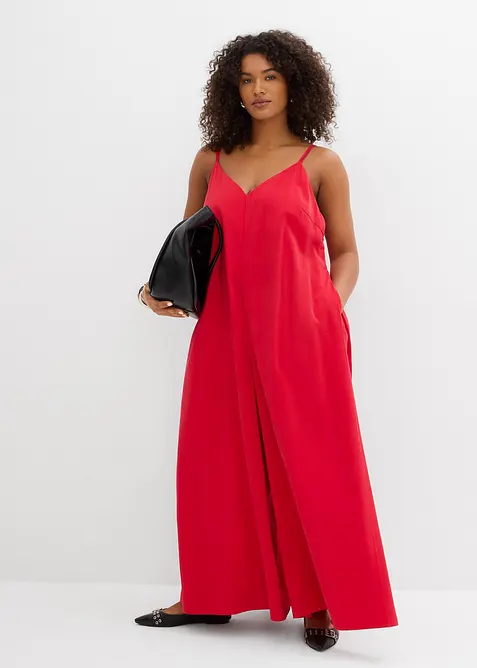 Combinaison en viscose mélangée à bretelles réglables, bonprix