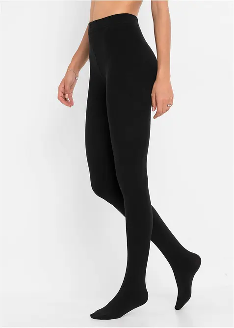 Lot de 2 collants thermiques polaires 140D, bonprix