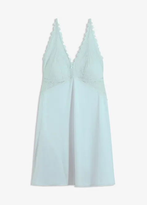 Negligé mit glänzendem Material, bonprix