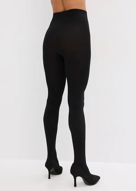 Thermo Fleece Strumpfhose 140den (2er Pack), bonprix