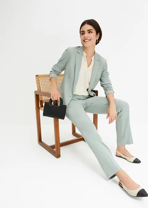 Blazer mit drapierten &Auml;rmeln, bonprix