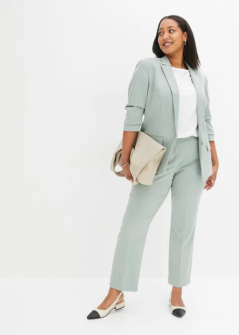 Blazer &agrave; manches fronc&eacute;es, bonprix