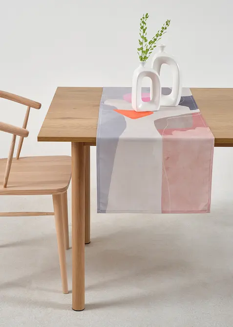 Tischläufer mit grafischem Druck wasserabweisend, bonprix