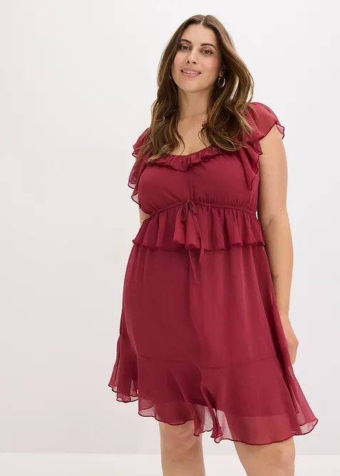 Chiffonkleid in A-Linie, bonprix