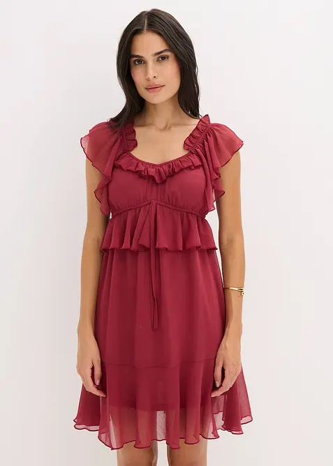 Chiffonkleid in A-Linie, bonprix