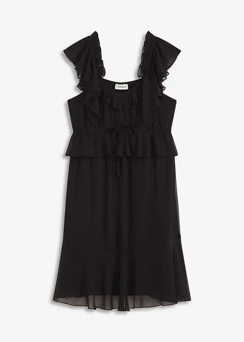 Robe trapèze en crêpe, bonprix