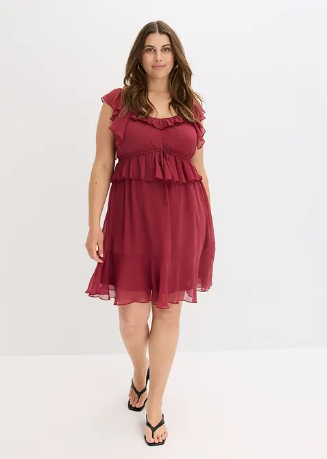 Chiffonkleid in A-Linie, bonprix