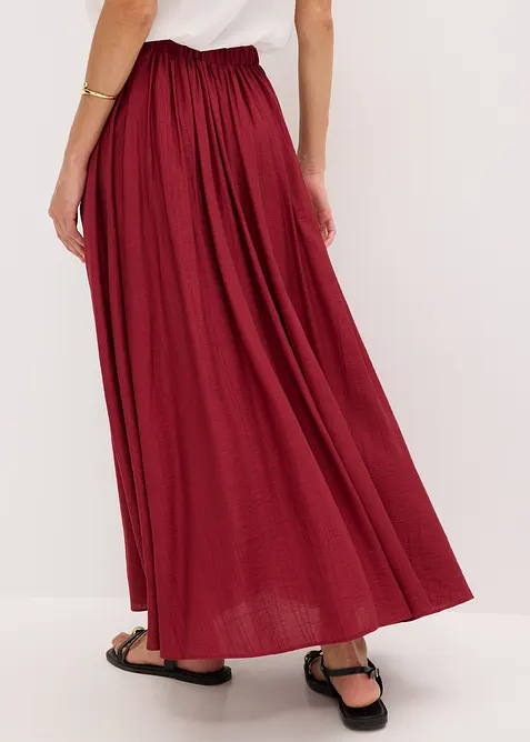 Maxirock aus strukturiertem Crinkle, bonprix