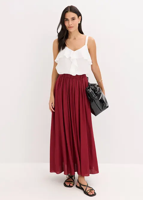 Maxirock aus strukturiertem Crinkle, bonprix