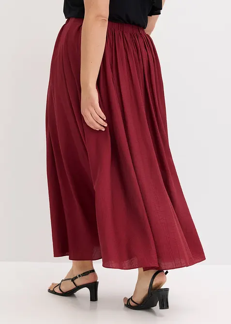 Jupe longue en matière froissée, bonprix