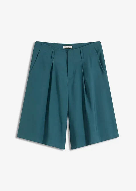 Weite Bundfalten Bermuda, bonprix