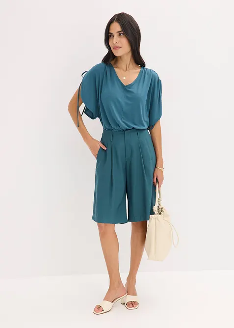 Weite Bundfalten Bermuda, bonprix