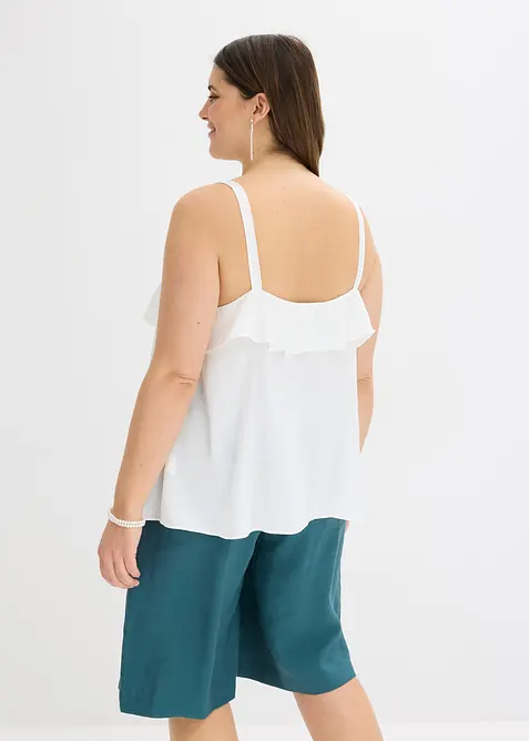 Top à bretelles fines en satin brillant, bonprix