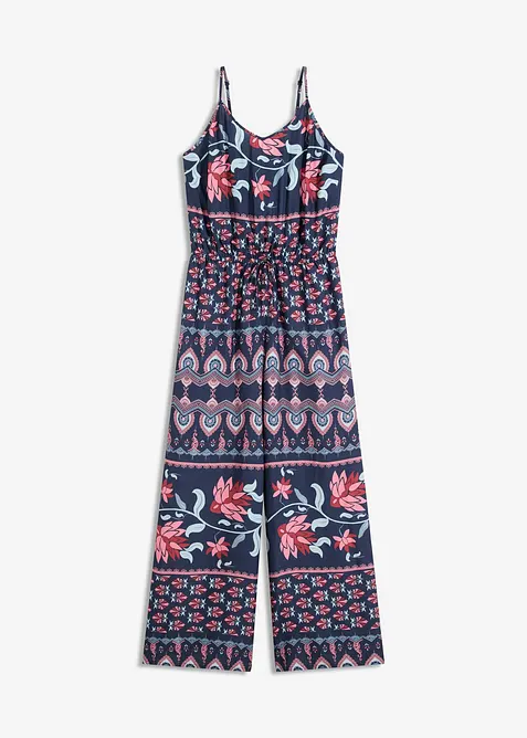 Langer Strandjumpsuit aus fließender Viskose, bonprix