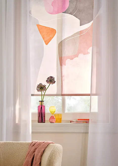 Store enrouleur brise-vue à imprimé graphique, bonprix